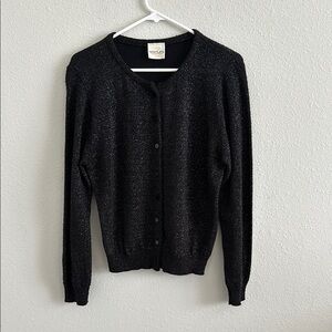 Bentley black shimmer cardigan medium